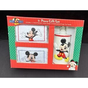 Vintage 1990’s Rare Disney Store Mickey Mouse Kids 3 Piece Bathroom Set